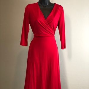 Red B-Slim faux Wrap dress Size m